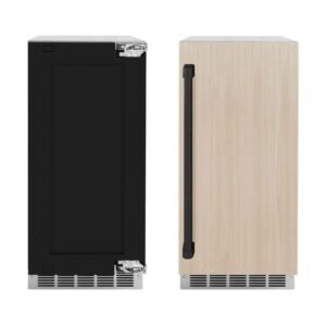 Touchstone Autograph Edition 15 in. 66 lb. Full Size Ice Cubes per Day Ice Maker with Panel Ready Door and Black Handle