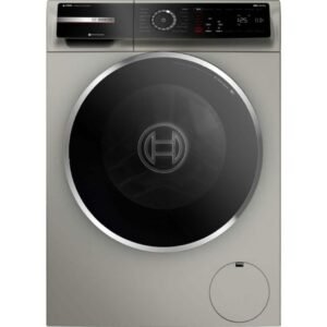 800 Series 24 in. 2.4 cu. ft. Smart Stackable Front Load Compact Washer in Pearl Steel, ENERGY STAR