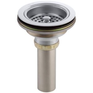 Duostrainer 4-1/2 in. Sink Strainer with Tailpiece in Polished Chrome