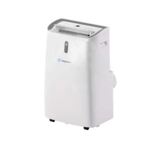 14,000 BTU Portable Air Conditioner Cools 700 sq. ft. with Heater and Dehumidifier with Remote and WIFI in White