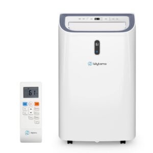 14,000 BTU Portable Air Conditioners Cools 700 sq. ft. with Heat and Dehumidifier and Fan with Remote Control in White