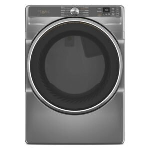 7.4 cu. ft. Vented Front Load Electric Dryer in Radiant Silver with Steam Capabilities
