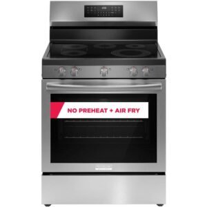 Gallery 30 in 5 Burner Element Freestanding Range w/ Total Convection and Air Fry , SmudgeProof Stainless