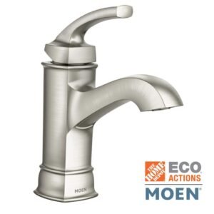 Hensley Single Hole Single-Handle Bathroom Faucet in Spot Resist Brushed Nickel