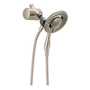 Clarifi In2ition 4-Spray Dual Wall Mount Fixed and Handheld Shower Head 1.75 GPM in Spotshield Brushed Nickel