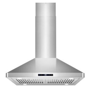 30 in. Lumin Collection 380 CFM Ducted Island Range Hood, Soft Touch Controls, LED Lights, Stainless Steel
