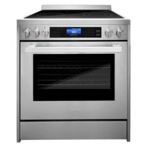 30 in. Vista Collection 5 cu. ft. Electric Ceramic Glass Range, 5 Burner Elements, Convection Oven, Stainless Steel