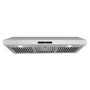 36 in. Haven Collection 500 CFM Ducted Under Cabinet Range Hood, Touch Controls, LED Lights, Stainless Steel