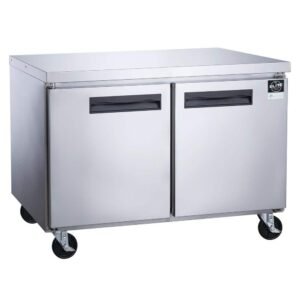 48.125 in. W 12.2 cu. ft. 2-Door Commercial Upright Undercounter Freezer