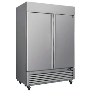 54.50 in. 49 Cu. Ft. Frost-Free Defrost Convertible Upright Freezer /Refrigerator in Stainless Steel Garage Ready