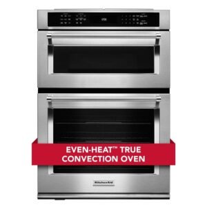 30 in. Electric Even-Heat True Convection Wall Oven with Built-In Microwave in Stainless Steel