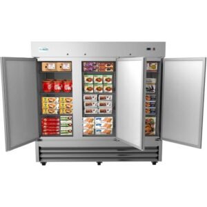 72 cu. ft. Commercial Triple Door Reach in Upright Freezer in Stainless Steel