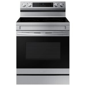 6.3 cu.ft. 5 Burner Element Smart Wi-Fi Enabled Convection Electric Range with No Preheat AirFry in Stainless Steel
