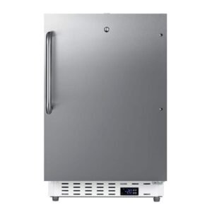 2.47 cu. ft. Manual Defrost Upright Commercial Freezer in Stainless Steel