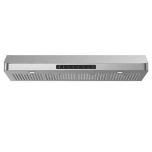 42 in. 900 CFM Ducted Under Cabinet Range Hood in Stainless Steel with 3 -Way Venting and Removable LED