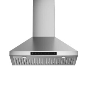 36 in. 900 CFM Convertible Wall Mount Range Hood in Stainless Steel with Charcoal Filters, Gesture/Touch, LED Lights