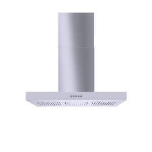 Lora 36 in. 350CFM Convertible Kitchen Island T-Shape Range Hood in Stainless Steel w/ Charcoal Filters and LED Lighting
