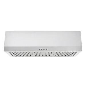 Sarela 36 in. W x 7 in. H 500CFM Convertible Under Cabinet Range Hood in Stainless Steel with LED Lights and Filter