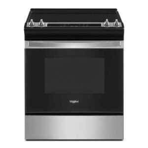 4.8 cu. ft. 4 Burner Element Single Oven Electric Range in Stainless Steel
