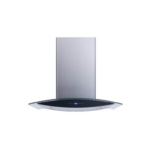 30 in. 500 CFM Convertible Island Range Hood in Stainless Steel/Glass with Hybrid Mesh Filter and Touch Control