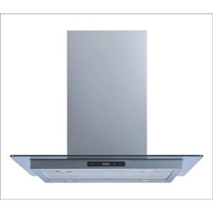30 in. 500 CFM Convertible Island Mount Range Hood in Stainless Steel and Glass with Mesh Filters and Touch Control