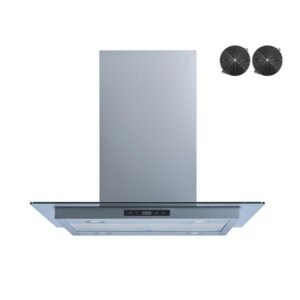 30 in. 500 CFM Convertible Island Range Hood in Stainless Steel with Mesh and Charcoal Filters and Touch Control
