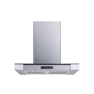 30 in. Convertible Island Mount Range Hood in Stainless Steel/Glass with Baffle Filters