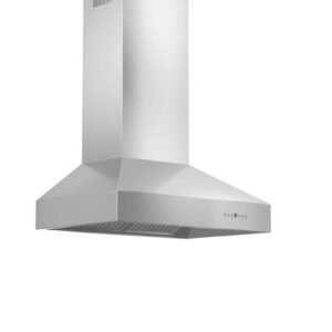 36 in. 700 CFM Ducted Vent Wall Mount Range Hood with Crown Molding in Stainless Steel