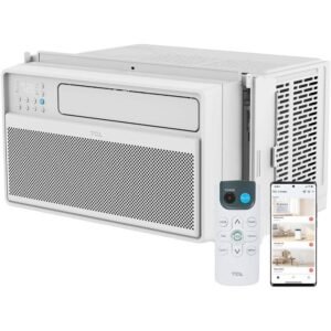 10000 BTU Q-Series Smart Inverter Window AC, Ultra-Quiet, 38% Energy Saving, EZ Install, Open-able Window