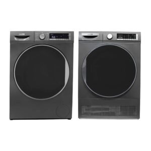 2.2 cu.ft. Laundry Center 110V Luxe Washer and 4 cu.ft. 220V Condensing Dryer in Titanium 2-Year Warranty Made in Europe