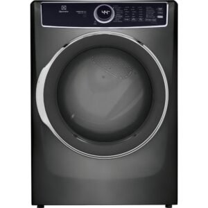 8 cu. ft. Titanium Front Load Perfect Steam Gas Dryer with LuxCare Dry and Instant Refresh