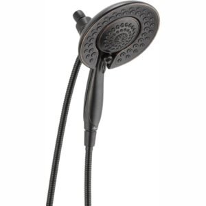 In2ition Two-in-One 5-Spray 6.8 in. Dual Wall Mount Fixed and Handheld Shower Head in Venetian Bronze