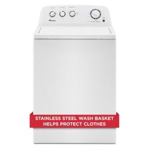 3.8 cu. ft. Top Load Washer in White with High-Efficiency Agitator