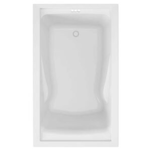 Evolution 60 in. x 32 in. Acrylic Reversible Drain Bathtub in White