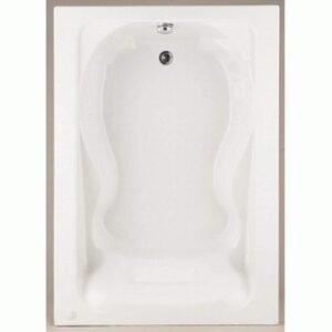 Cadet 60 in. x 42 in. Rectangular Soaking Bathtub with Reversible Hand Drain in White
