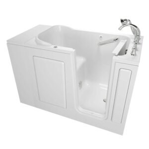Exclusive Series 48 in. x 28 in. Right Hand Walk-In Air Bath Bathtub with Quick Drain in White