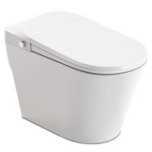 ENVO Echo Elongated 1.28 GPF Smart Bidet Toilet in White with Auto Open, Auto Flush, Heated Seat, Voice and Wifi Control