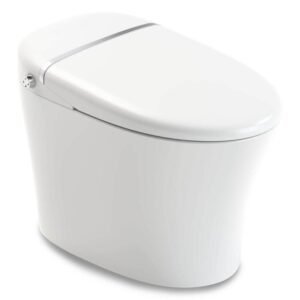 ENVO Aura Elongated 1.28 GPF Smart Bidet Toilet in White with Remote Control, Auto Flush, Heated Seat, and Deodorizer