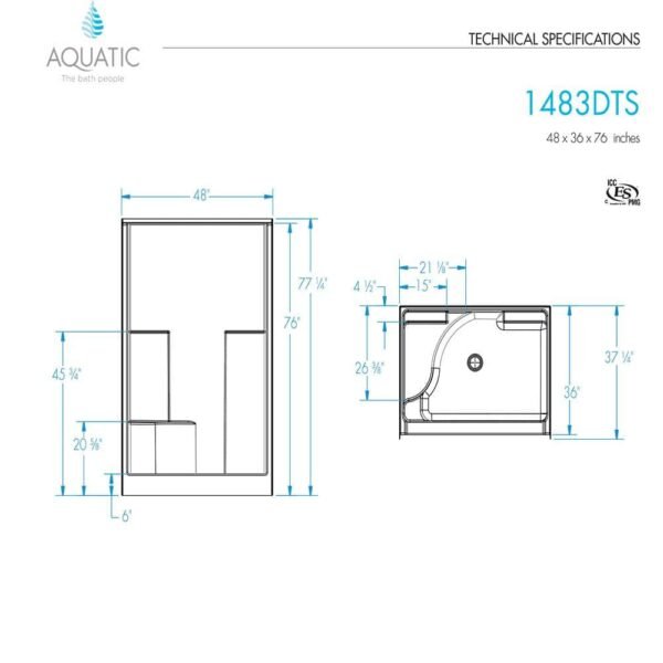 white-aquatic-shower-stalls-kits-1483dtsl-whhd-40_1000