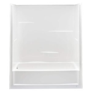 Everyday 60 in. L x 30 in. W x 72 in. H Rectangular Tub/ Shower Combo Unit in White