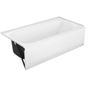 Maui Plus 60 in. x 32 in. Soaking Bathtub with Left Drain in White