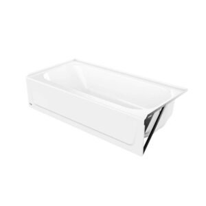 BootzCast 60 in. x 30 in. Soaking Alcove Bathtub with Right Drain in White