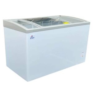 50 in. W 14 cu.ft. Manual Defrost Commercial Lap Glass Top Display Chest Freezer in White