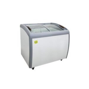 39 in. W 6.7 cu. ft. Manual Defrost Commercial Curved Glass Top Display Chest Freezer EXS39 in White
