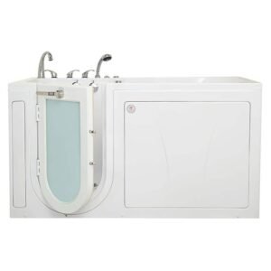 ShaK 36 in. x 72 in Walk-In Whirlpool and Air Bath Bathtub in White, ft. Massage, Heated Seat, LHS Door, Fast Fill/Drain