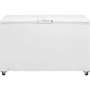 15 cu. ft. Garage Ready Manual Defrost Chest Freezer in White with LED Light and Adjustable Temperature Control