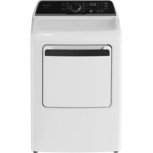 7 cu.ft. vented Top Load Gas Dryer in White with Dryer Light and Reversible Door