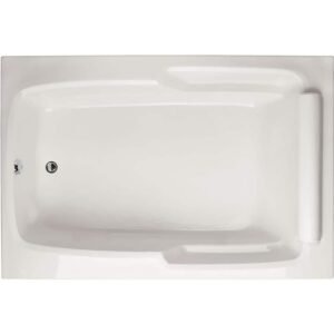Duo 66 in. x 42 in. Rectangular Drop-In Bath tub in White