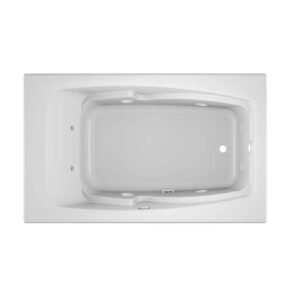 Cetra 60 in. x 36 in. Rectangular Whirlpool Bathtub with Right Drain in White