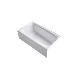 Mendota 60 in. x 32 in. Soaking Bathtub with Right-Hand Drain in White